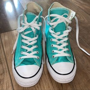 Turquoise High Top Converse